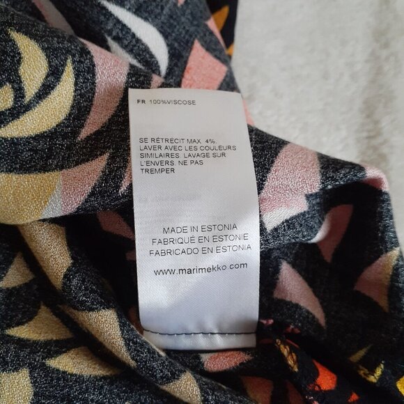 Marimekko Women's Size 34 (XS) Multicolor Retro Print Sleeveless Gita Tunic Top - Picture 9 of 16